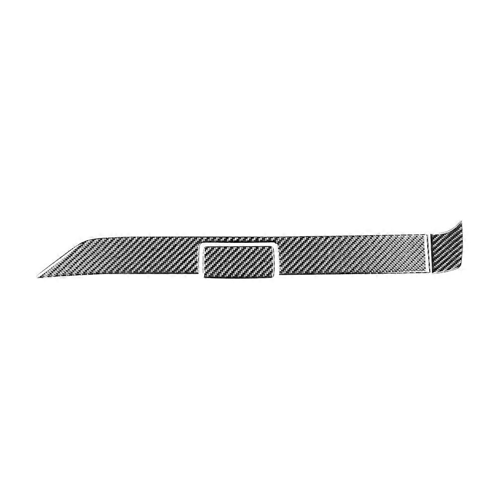 Für 2015-2022 Weiche Carbon Faser Auto Co-pilot Dashboard Dekorative Abdeckung Trim Aufkleber Zubehör