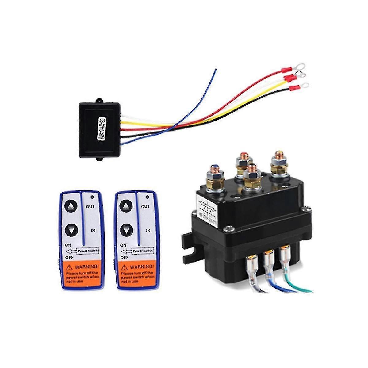 Off Roa 12v 250a Windenfernschütz Windensteuermagnetrelais Doppelfernbedienungsset Auto Moto Off Roa