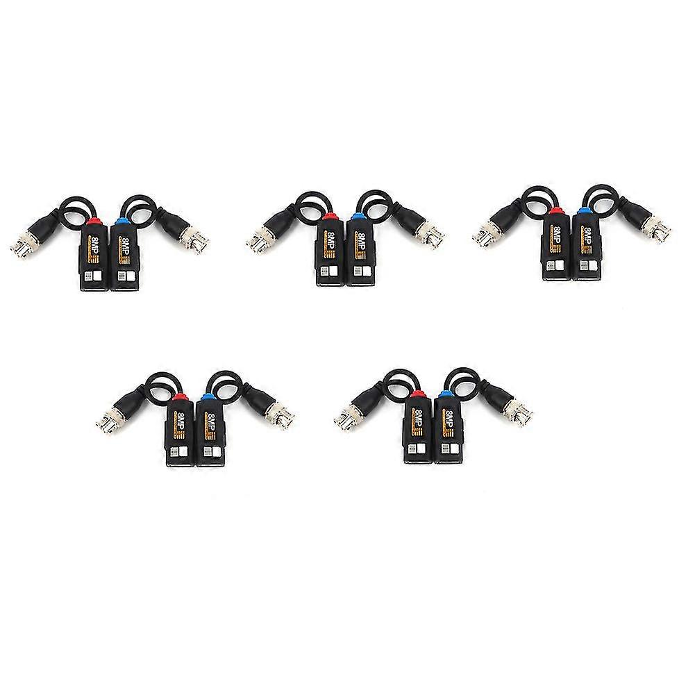 5 Ps 8mp Bnc Video Balun Stecker Trans P Sender Cctv Kabel Hd 8mp Ahd/c