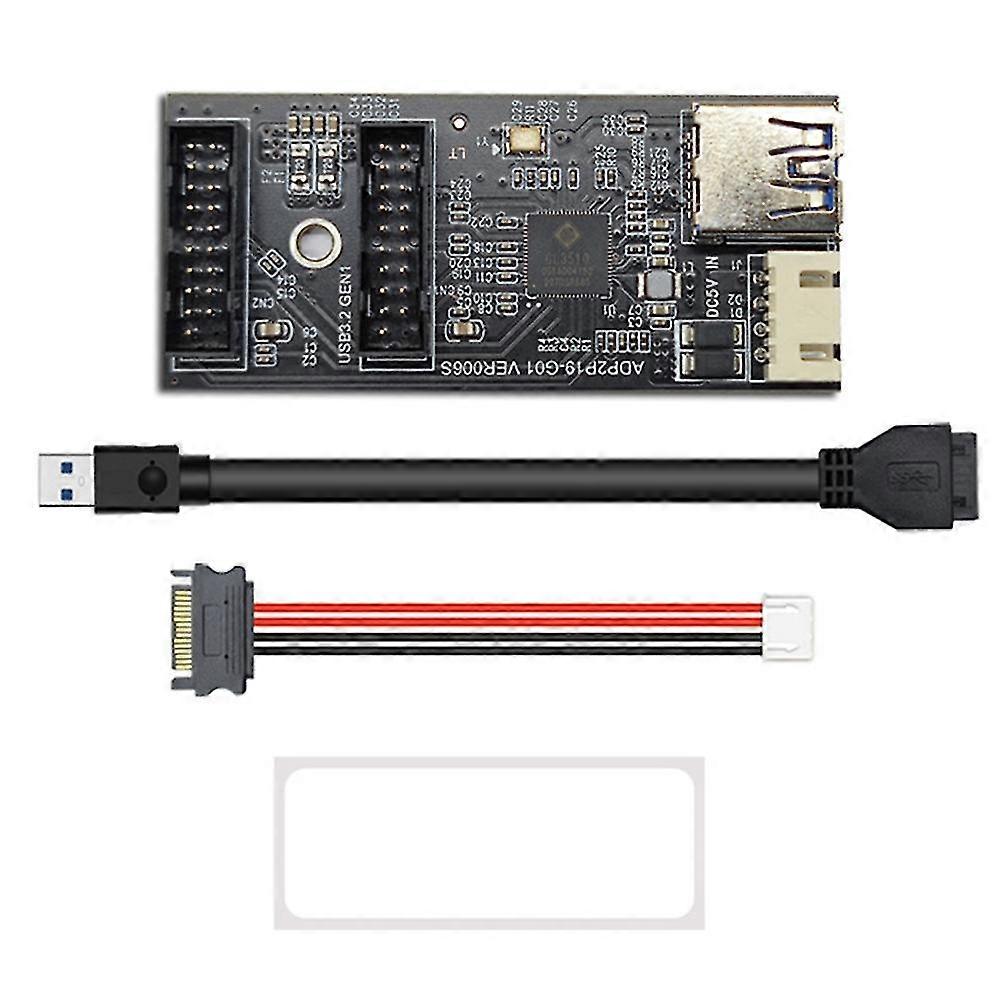 Usb3.2 N1 19pin Auf Dual 19pin Adapter Eine Schlüsselverlängerung Mit 15pin Auf 4pin Sata Kabel