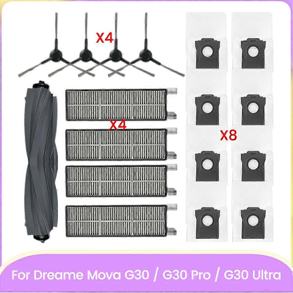 Teile Des Dreame Mova G30/g30 Pro/g30 Ultra-staubsaugers: Hauptseitenbürste, Hepa-filter, Staubbeutel.effektive Haushaltsreinigung.