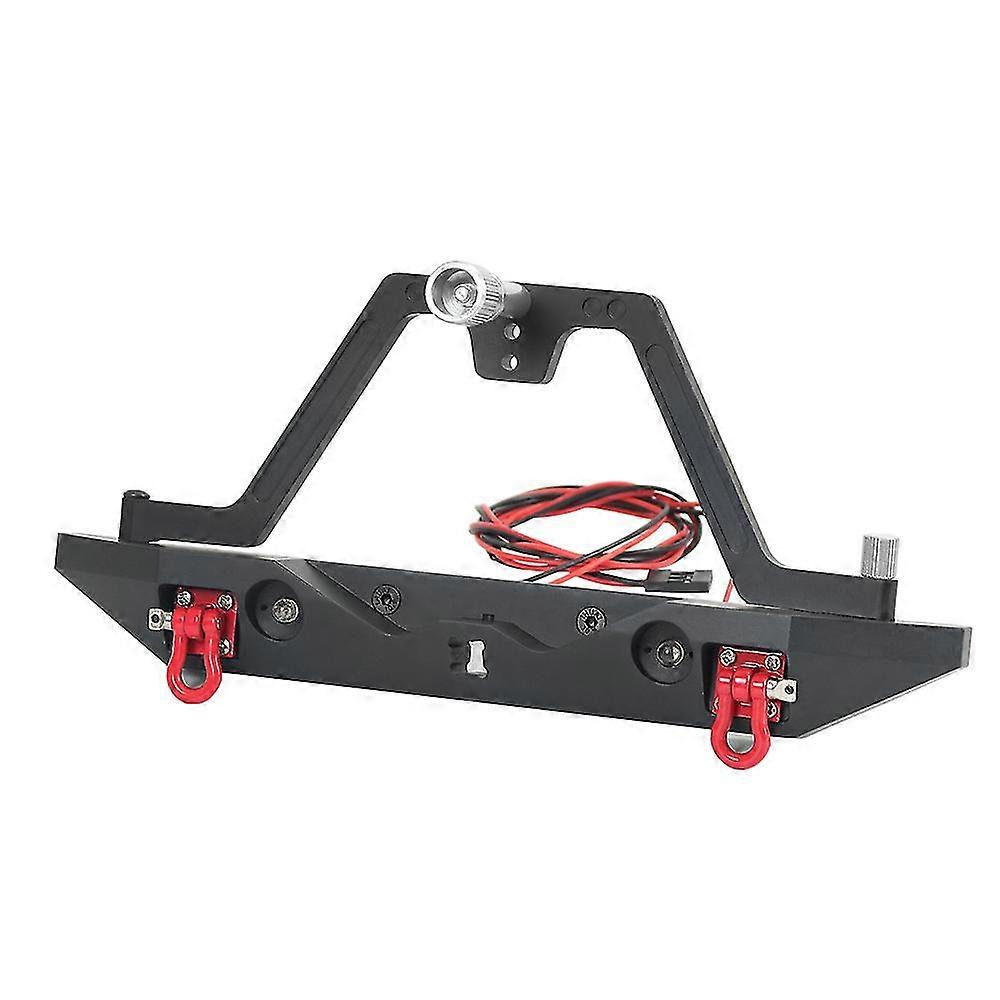 Metallstoßstange Mit Led-leuchten Für 1/10 Rc Crawler Axial Scx10 90046 Scx10 Iii Axi03007 Trx4, Hinten