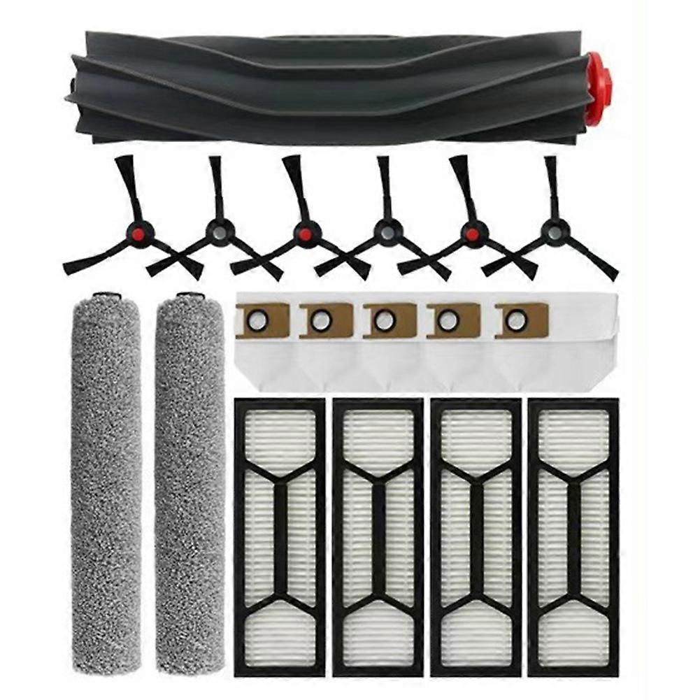 Ersatzteilset Für Die Roboterstaubsauger Eufy S1 Und Omniscient S1 Pro: Hauptwalze, Filter, Staubbeutel Und Klebebürste.