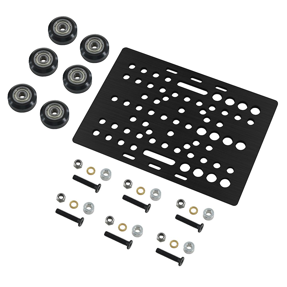 20–80 Mm V-slot-portalplatten-set Mit V-slot, Solides V-rad-set Für Profile, Cnc-maschinenteil, 3d-druck