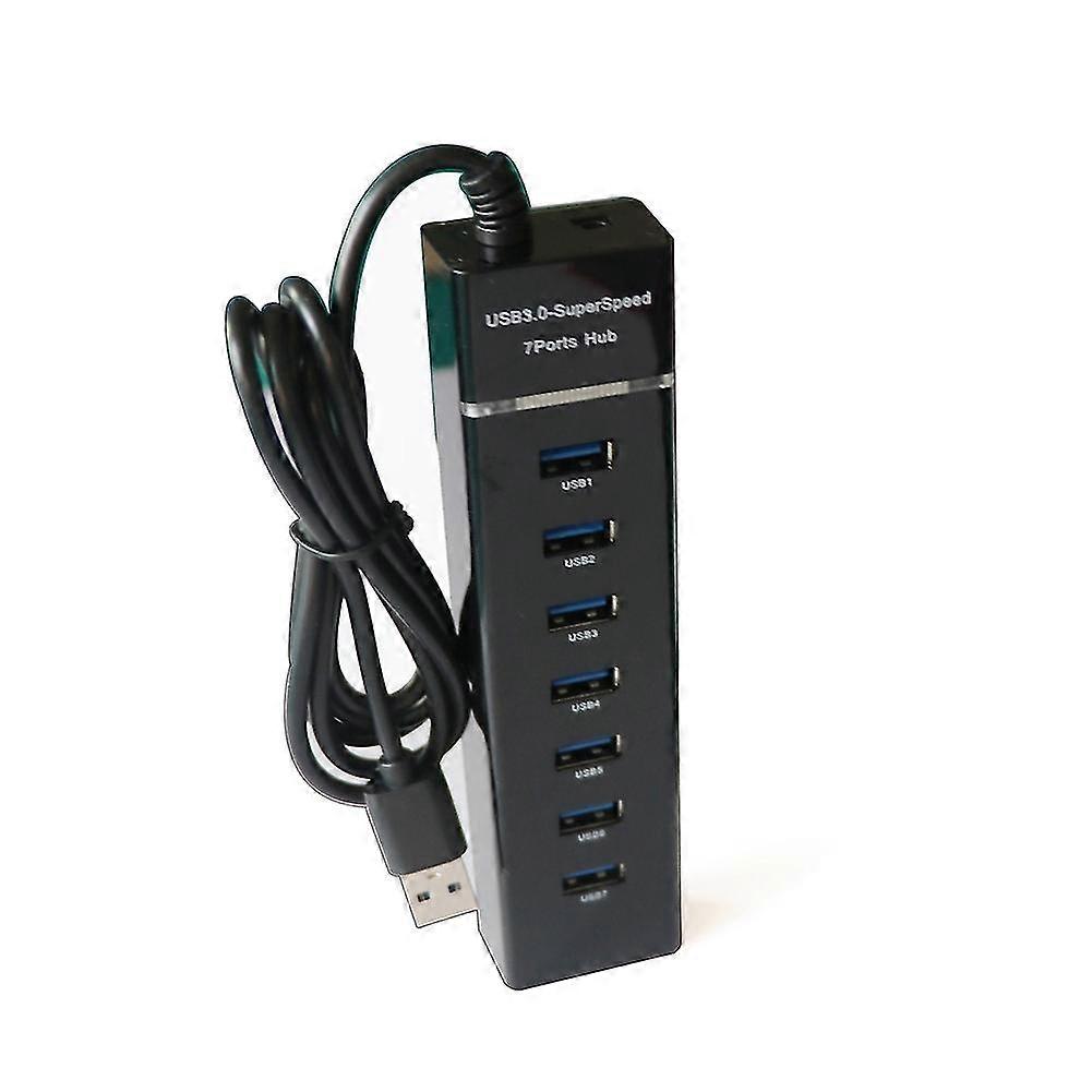 Usb 3.0 Usb 2.0 7 Port Hub Splitter Adapter Kabellänge 120 Cm Für Pc Desktop Laptop Tastatur Maus