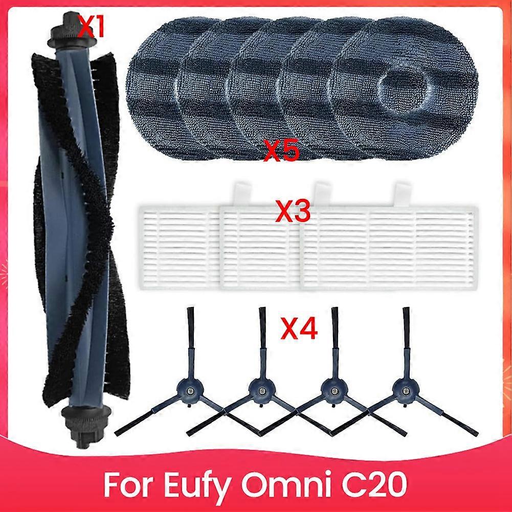 Ersatz-zubehörset Für Eufy Omni C20 Roboter-staubsauger, Hauptseitenbürste, Hepa-filter, Wischtuch