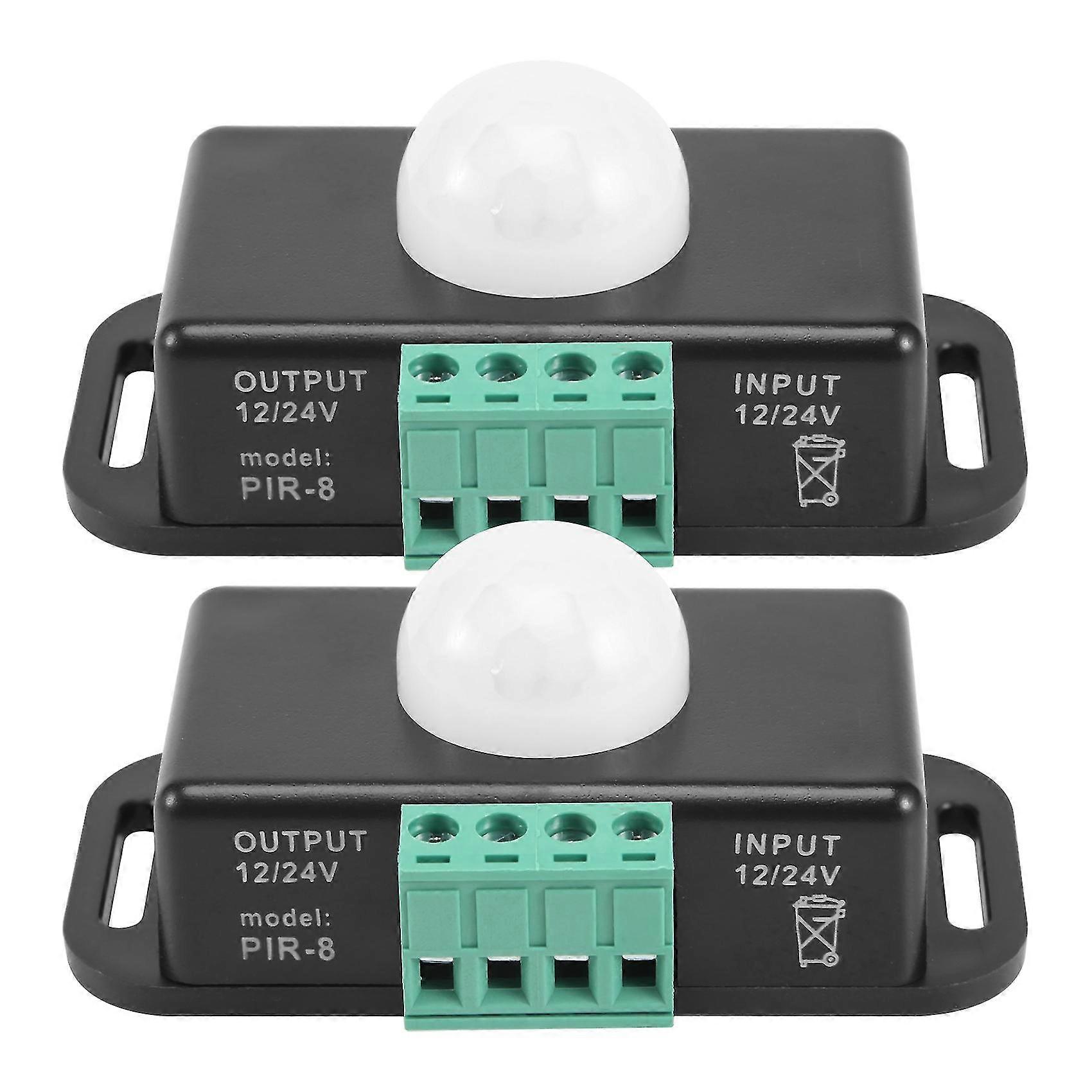 Bewegungsmelderschalter, 12 V/24 V Pir-sensor Für Flexible Led-streifen, 2 Stück