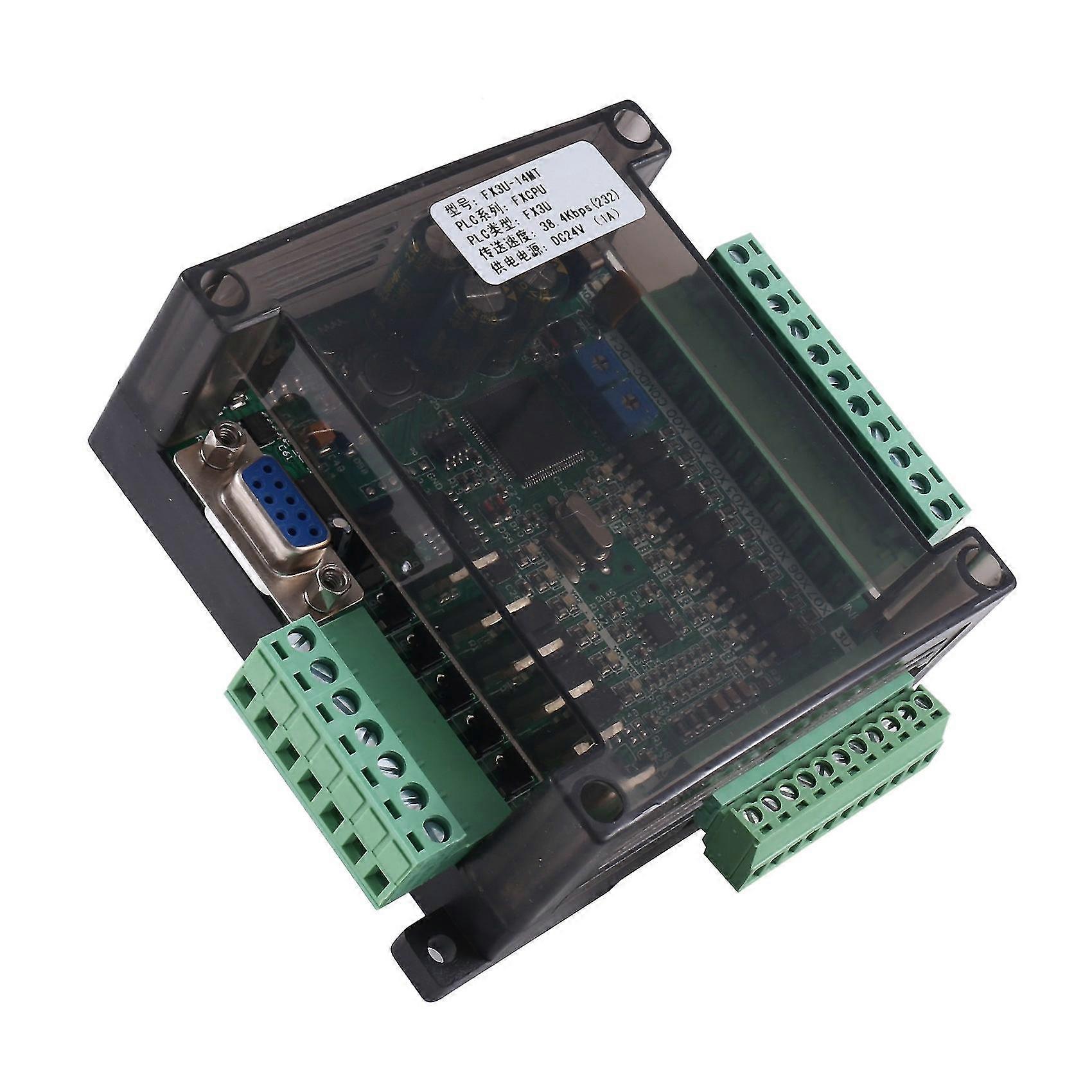 Fx3u-14mt Kompatibel Mit Fx1n 2n Plc Indrial Fx3u Datenregister 8 In 6 Out Anolog 6ad 2da Modbu
