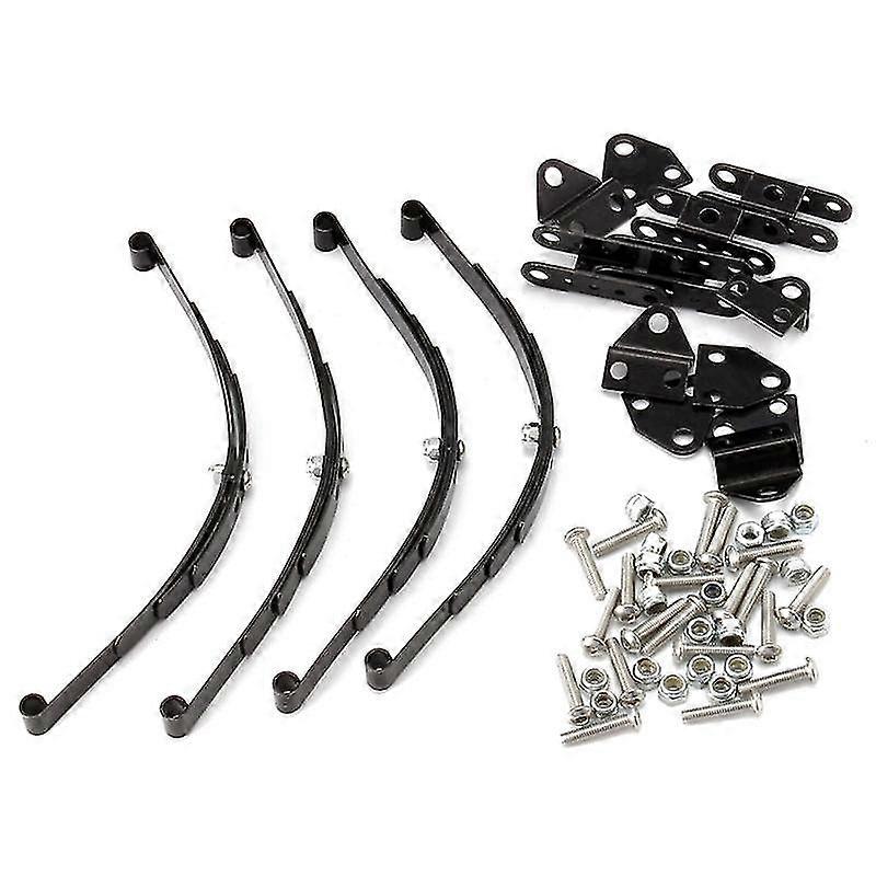 4 Stück 1/10 Blattfeder-set Highlift-chassis Für 1/10 D90 Rc Crawler Autoteile Schwarz