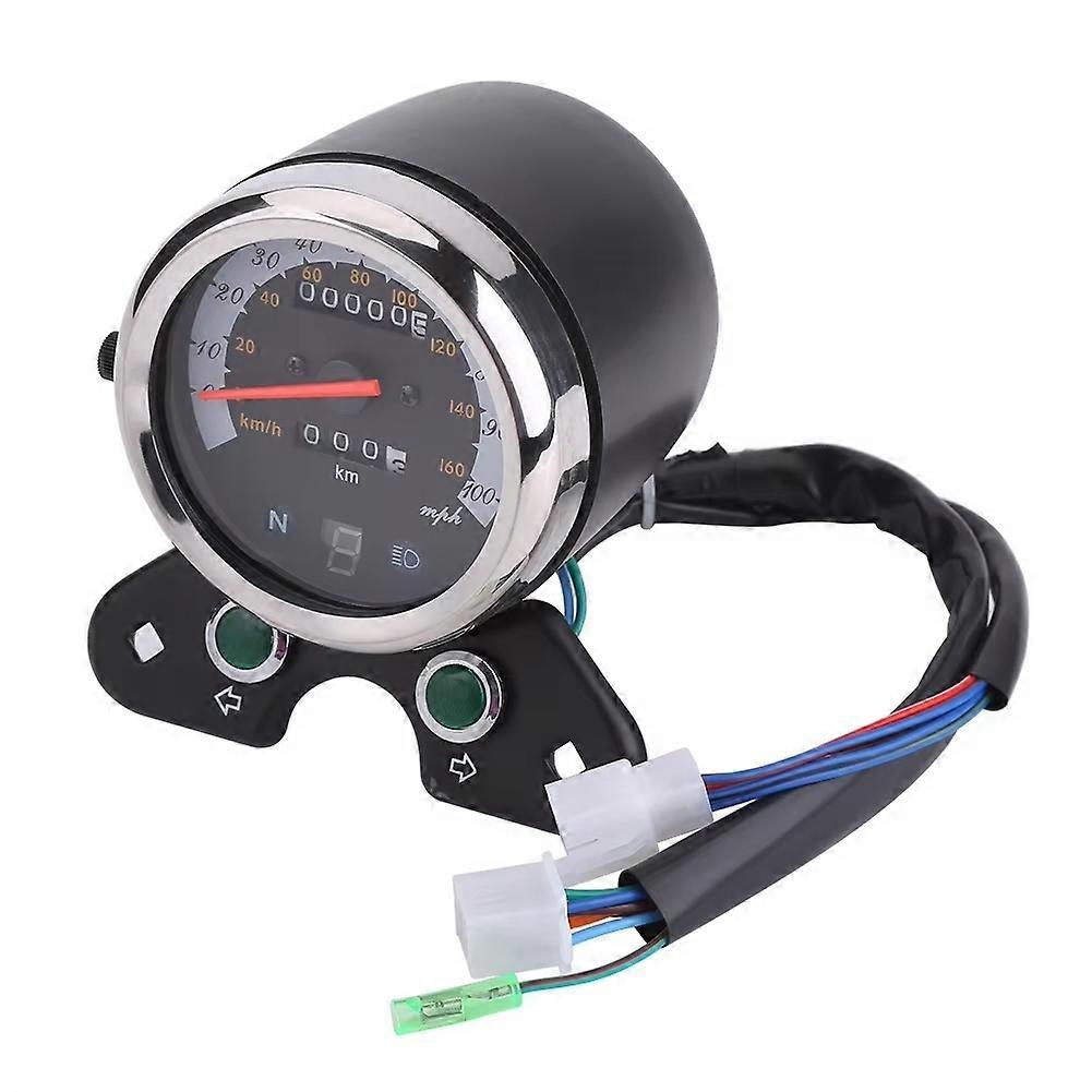 Motorrad Tachometer Tachometer Universal Motorrad Dual Kilometerzähler Tachometer Gang Digital Display