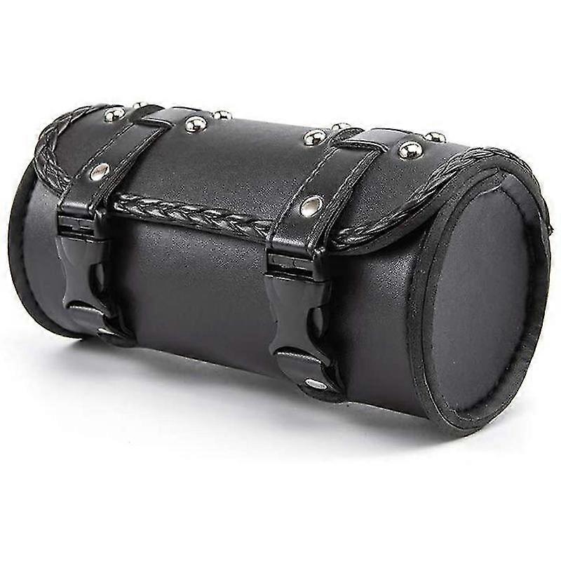 Motorrad Gabeltasche Pu Leder Fahrrad Lenker Werkzeugtasche Sissy Bar Rolle Aufbewahrungstasche Satteltasche, U