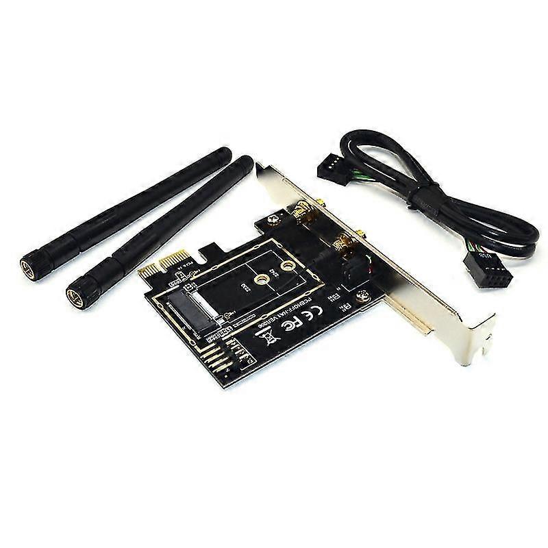 M.2 M2 Ngff Key A-e Zu Mini Pci Wifi Raiser Pci-e 1x Ngff Wireless Charger Adapter, Mini Pcie N Wireless Charging