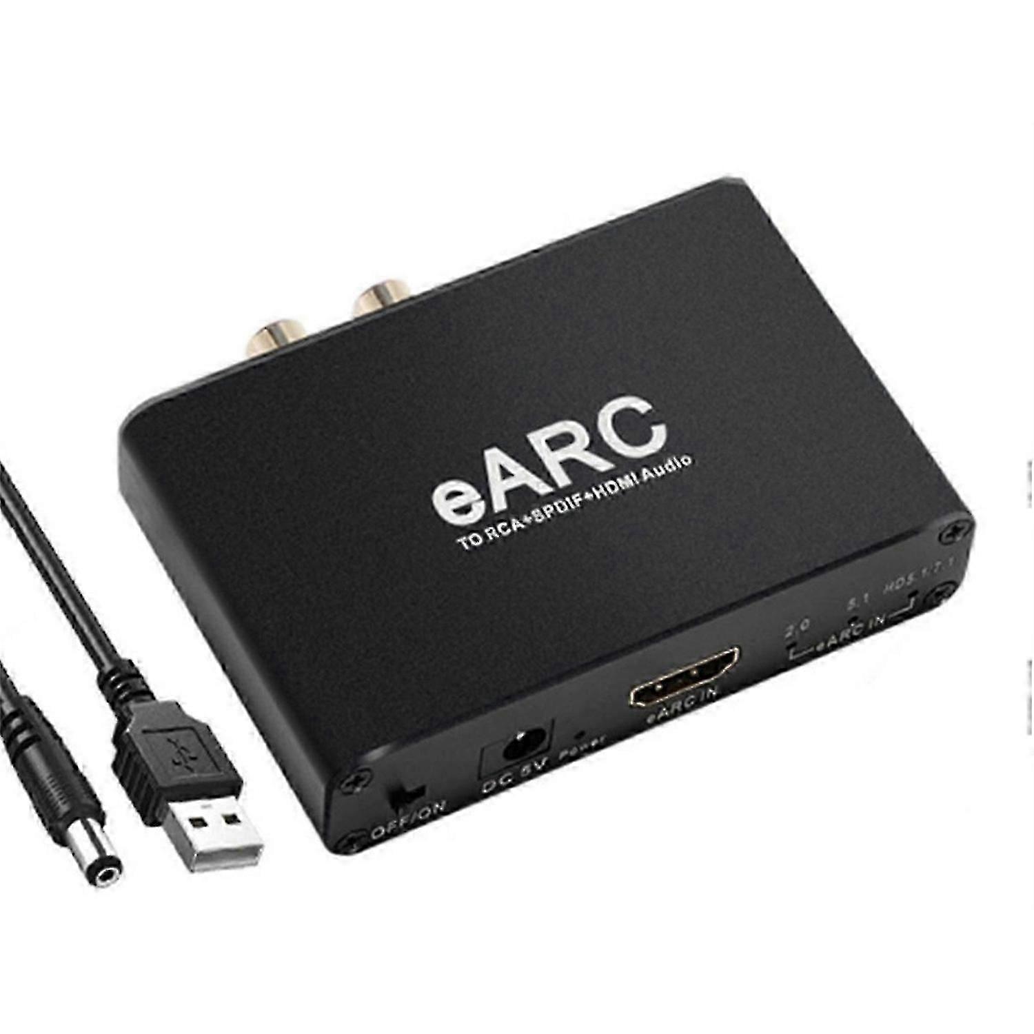 Hdmi-kompatibel Earc Audio Extractor 192khz Earc Zu Rca Konverter Audio Extractor Adapter Für Dt