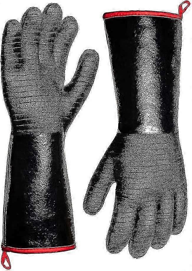 932f Extrem Hitzebeständige Grillhandschuhe, Wasserdichte Langarmhandschuhe Für Fritteuse, Backen, Ofen, Smoker, Flammhemmendes, Ölbeständiges Neopren