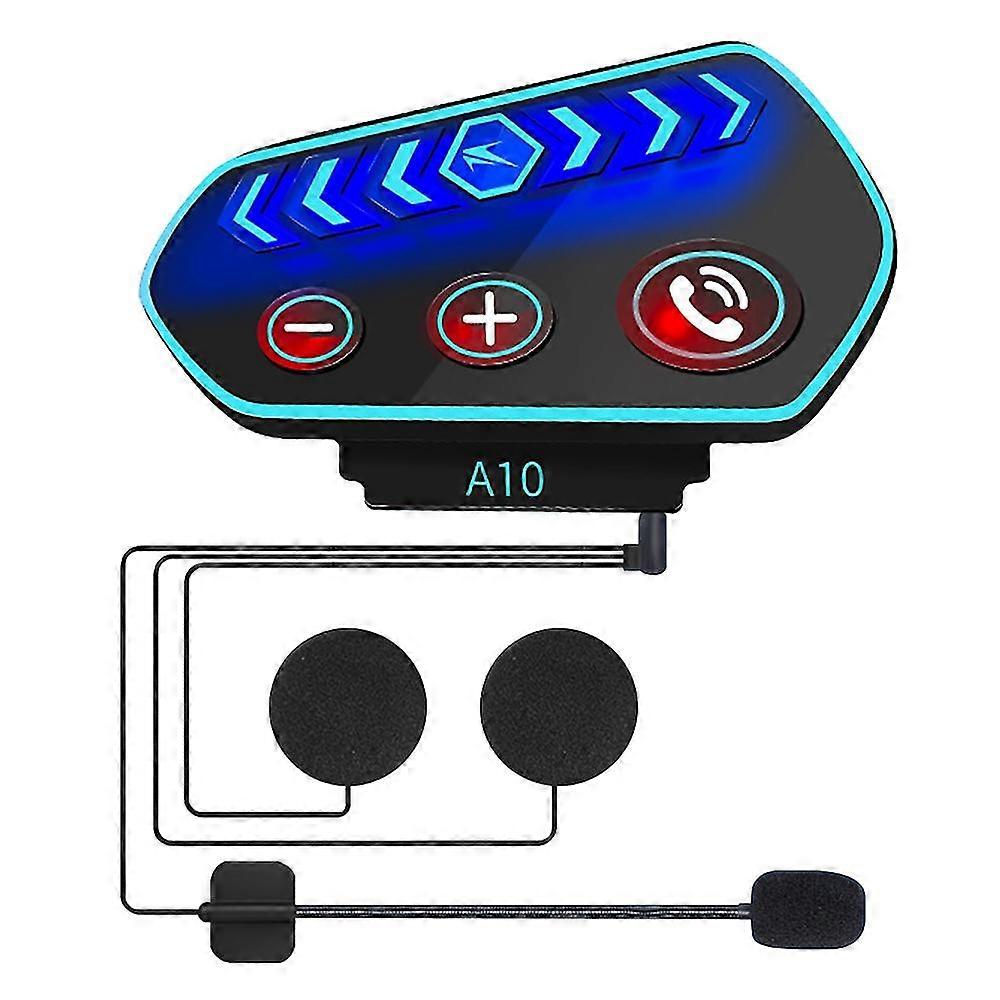 Motorrad Bluetooth 5.0 Headset Helm Kommunikationsgerät Telefonanruf Kit Freisprecheinrichtung Wireless Stereo Interphone A