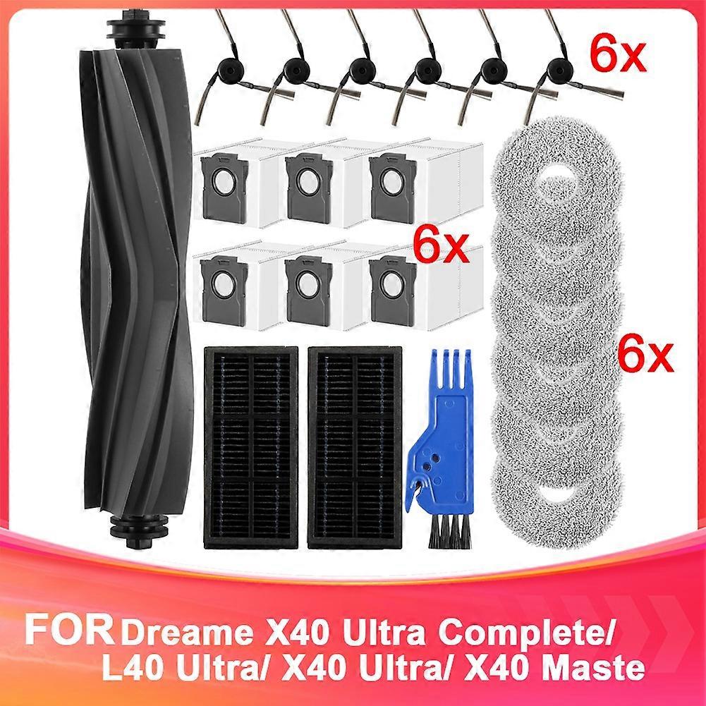 Zubehör Für Dreame X40 Ultra Complete/l40 Ultra/x40 Ultra/x40 Master Staubsaugerroboter, Hauptbürste, Staubbeutel, Wischfilter
