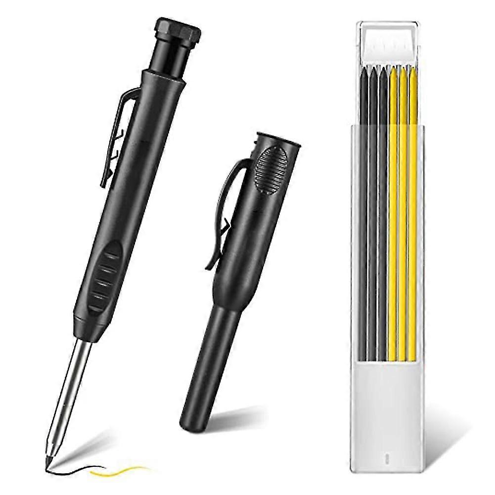 Zimmermannsbleistift Mit Bleistifthalter, Mit Integriertem Bleistiftspitzer Und Stifthalter, Kompatibel Mit Construction Und Carpentry Architect
