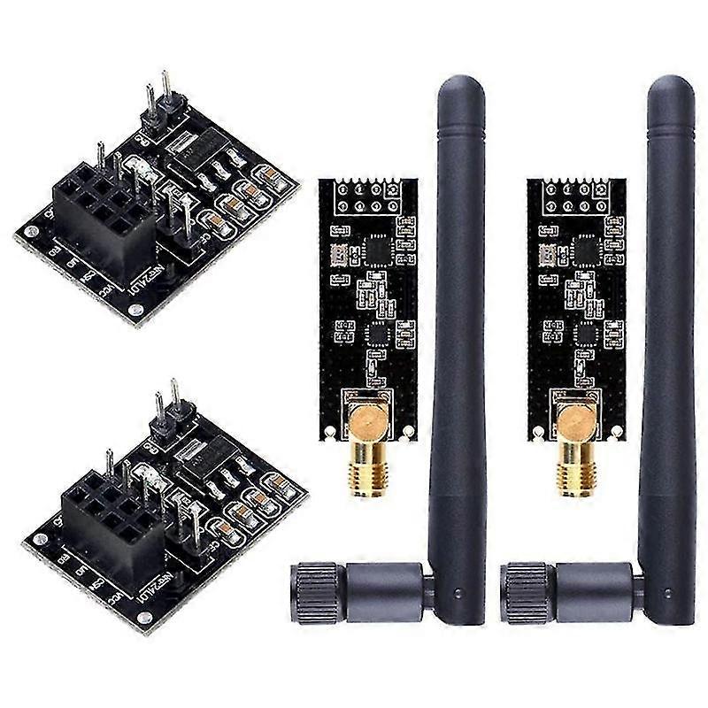 2 Stück Nrf24l01+pa+lna Rf Transceiver Modul Mit Antenne 2,4 Ghz 0 M + Nrf24l01 Wireless Modul Fo
