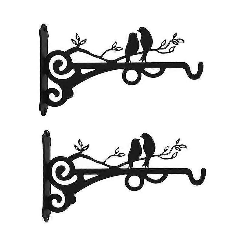 2 Stück Metall-hängekorb-haken Mit Schrauben, Outdoor-pflanzen-vogel-halterung
