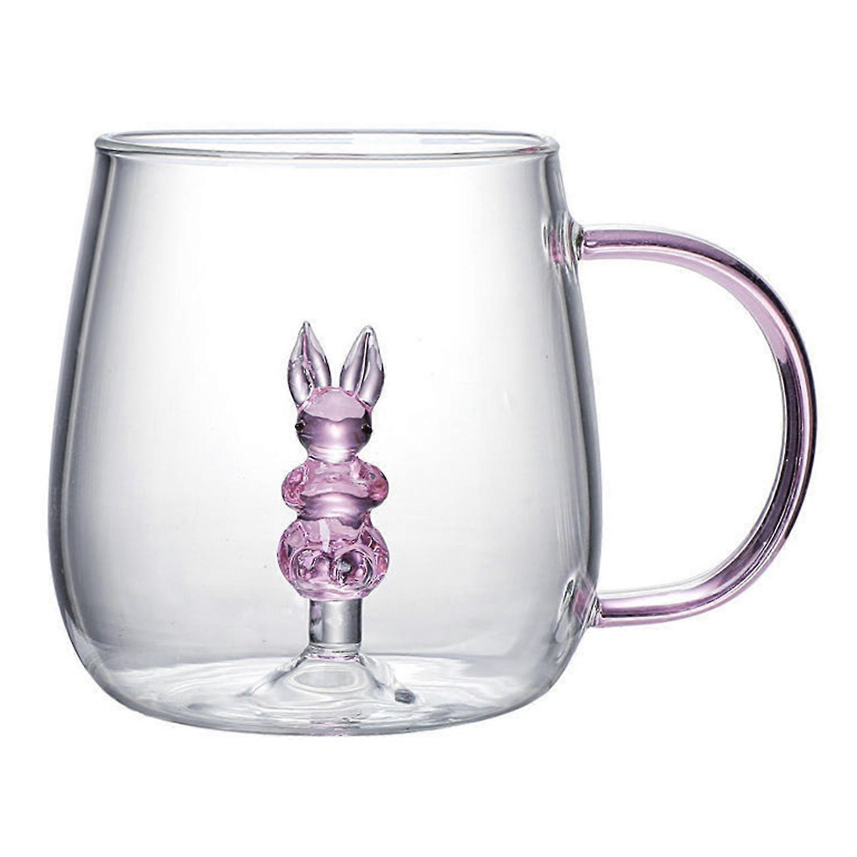 3d Cartoon Glas Tasse Hause Niedlichen Saft Kaltes Getränk Wasser Kaffee Tee Milch Tasse Einfache Transparente Glas