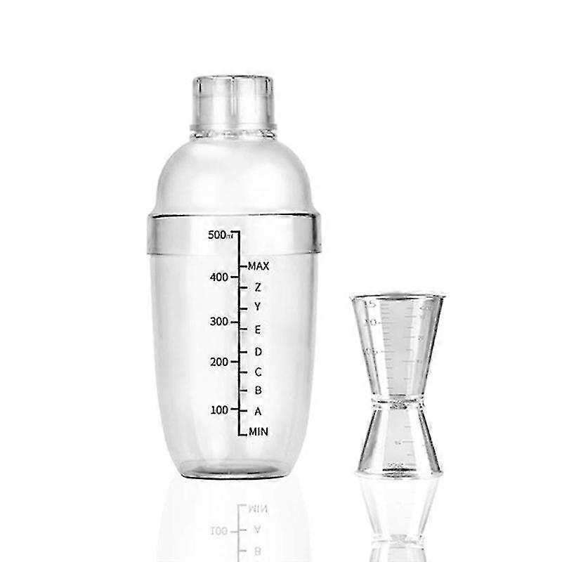 Cocktail-shaker, 500 Cc/17 Oz Kunststoff-cocktail-shaker-set, Verwenden Sie Wein-shaker-bar-mischwerkzeug