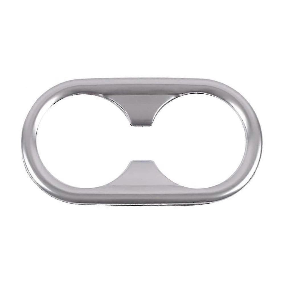 Für K5 2020 2021 Auto Hinten Wasser Tasse Halter Rahmen Abdeckung Trim Zubehör Edelstahl, Silber