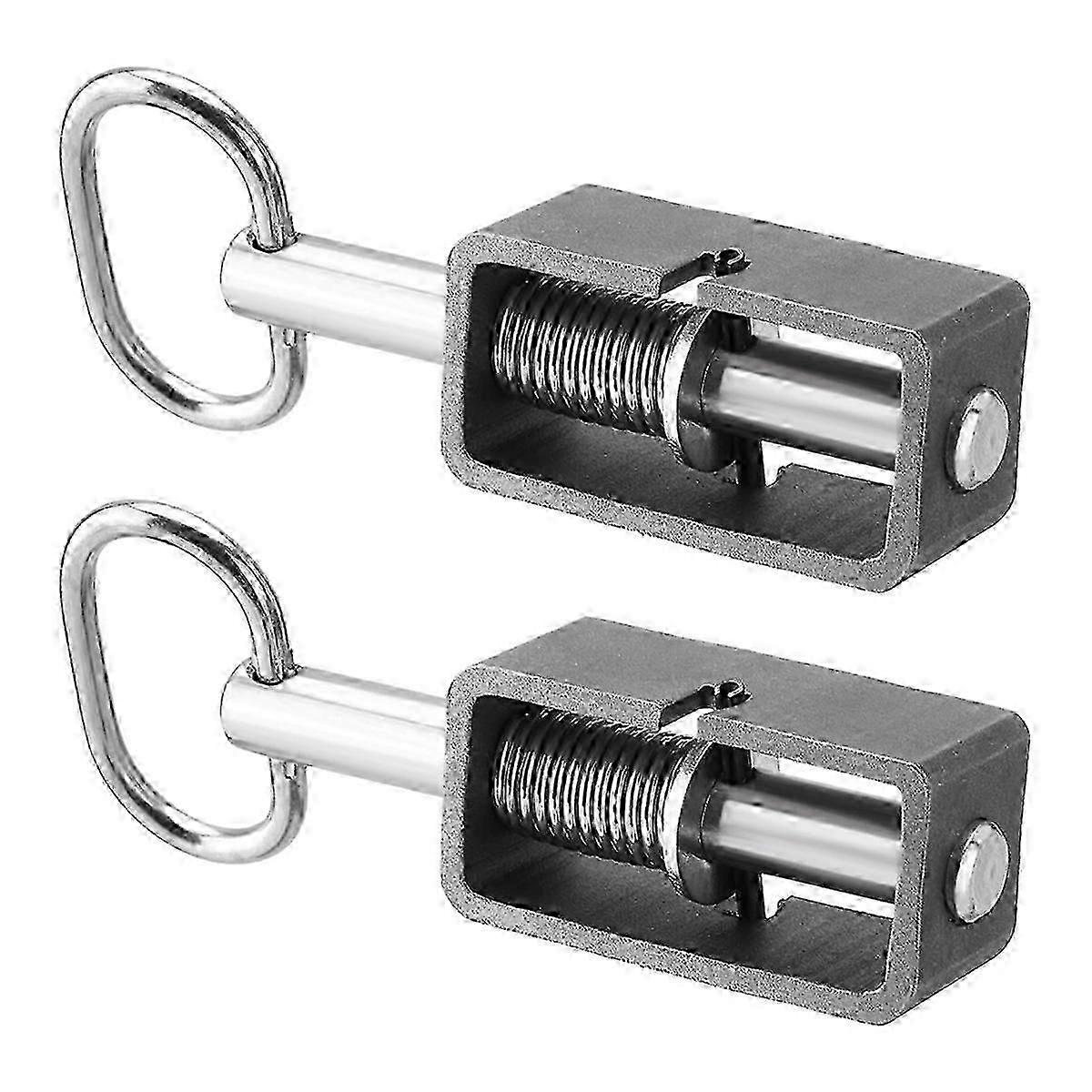 Anschweißbarer 5/8 Zoll Federbelasteter Riegelsatz Mit Glattem Rohr, Anhänger-türriegel, Universell Für Nutzanhänger-türriegel, 2 Stück