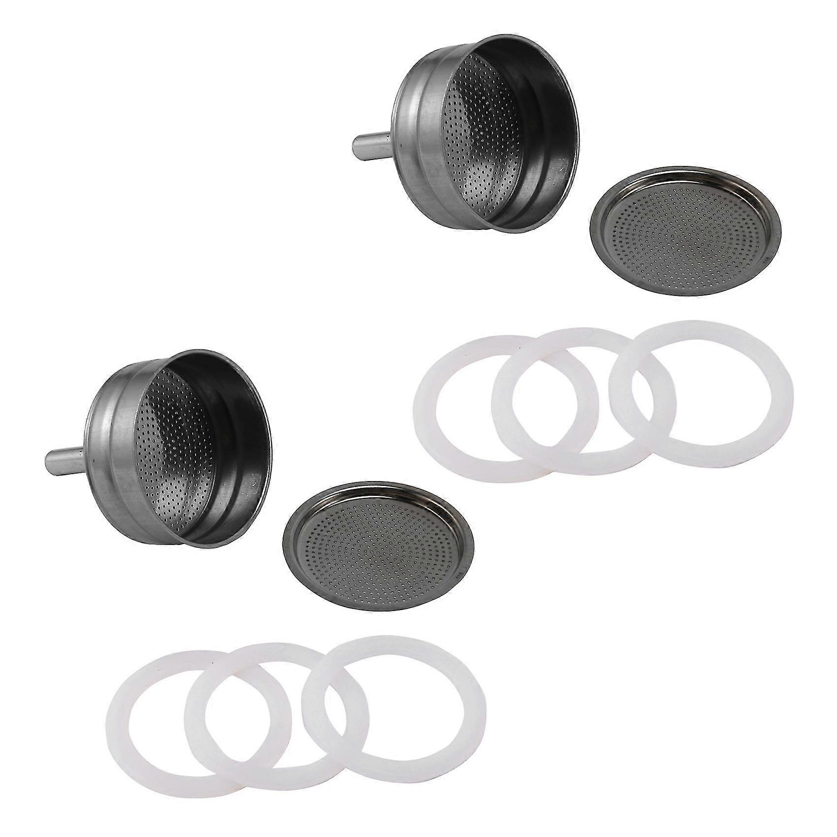 Ersatz-trichter-set Für Moka-kaffeemaschine Für 6 Tassen, Kompatibel Mit Moka Express, 6er-pack Ersatz