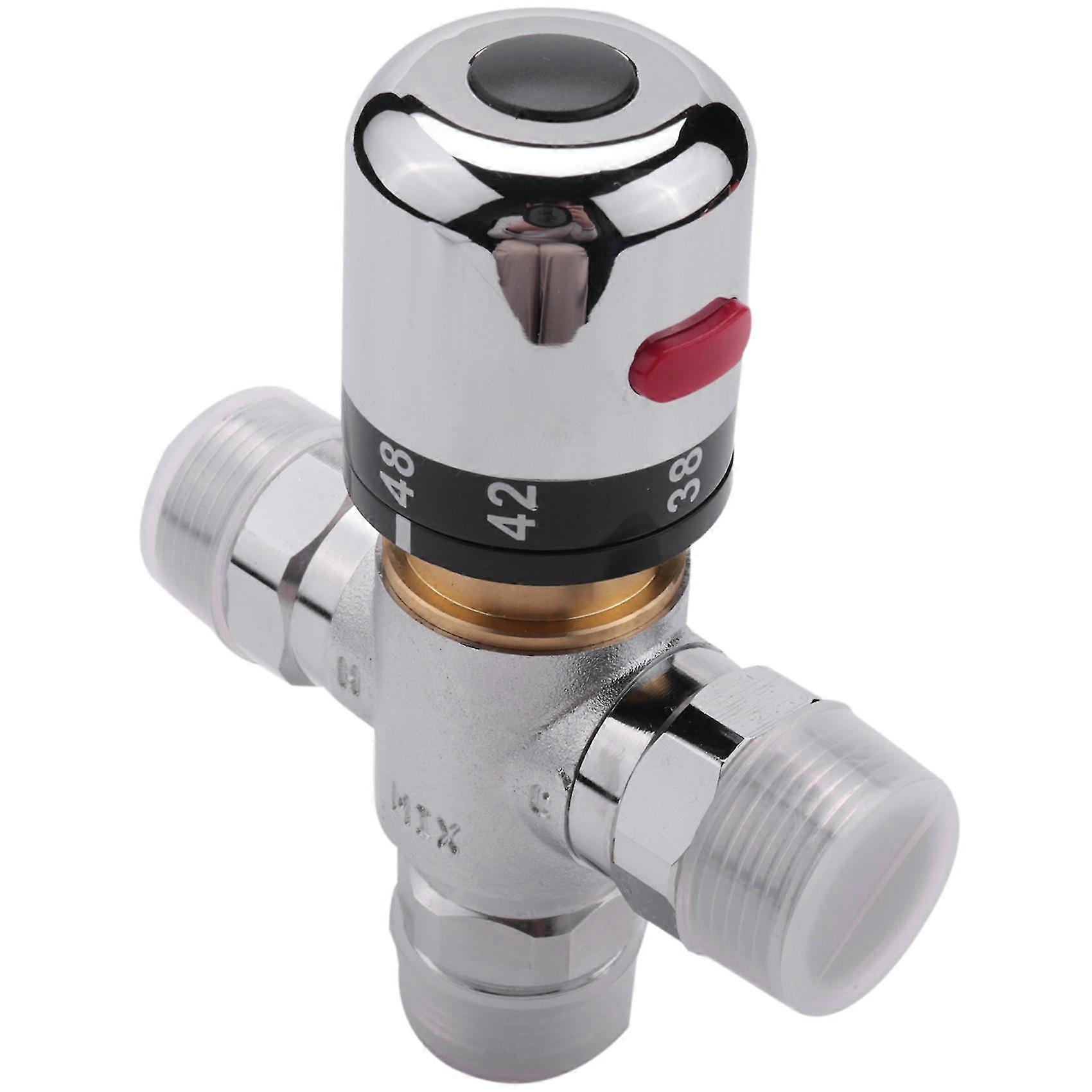 3-wege-thermostat-mischventil Aus Massivem Kupfer, 3/4-zoll-solarwarmwasserbereiter-ventil, Das Die Temperatur Reguliert