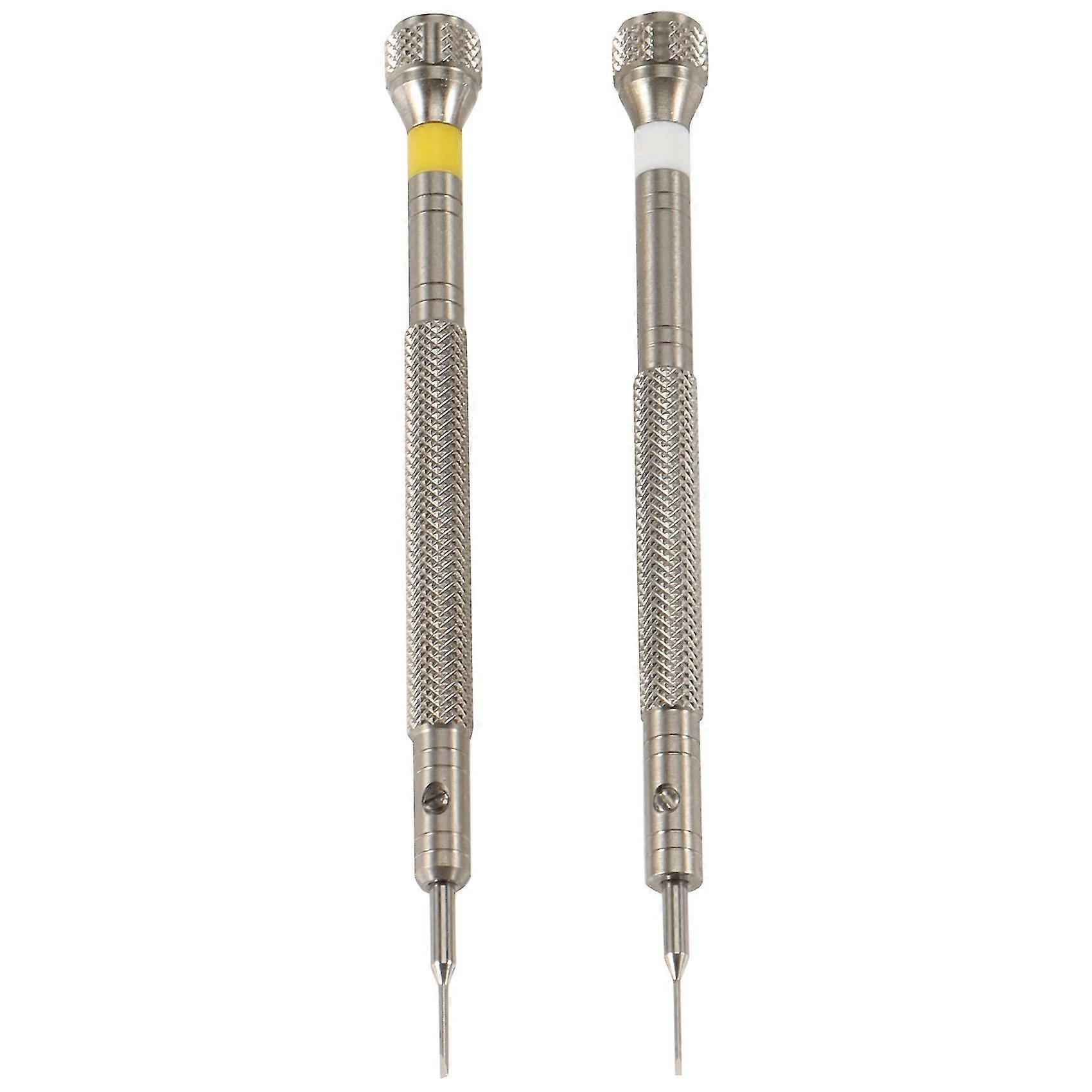 2 Teile/los Flache Typ Uhr Reparatur Schraubendreher 0,6mm, 0,8mm Uhrmacher Reparatur Werkzeug Set Tournevis