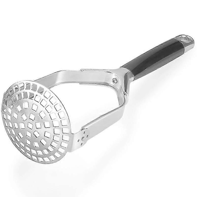 Kartoffelstampfer Aus Edelstahl Zum Zerstampfen Von Gekochten Kartoffeln, Obst Und Gemüse – Silber