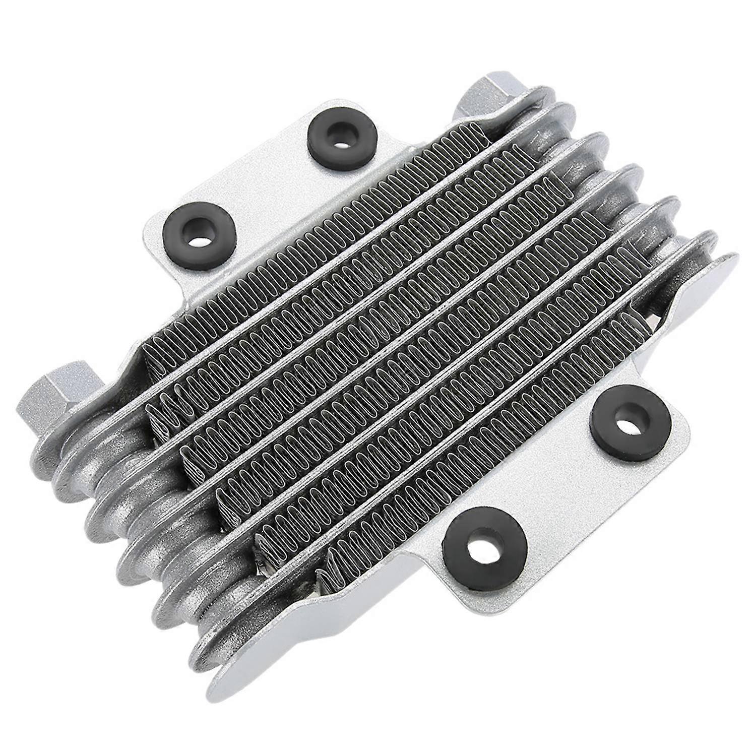 Motorrad-motorölkühler, Kühler, 85 Ml, Universal, Silberfarbenes Aluminium, Für 100 Cc-250 Cc-motoren