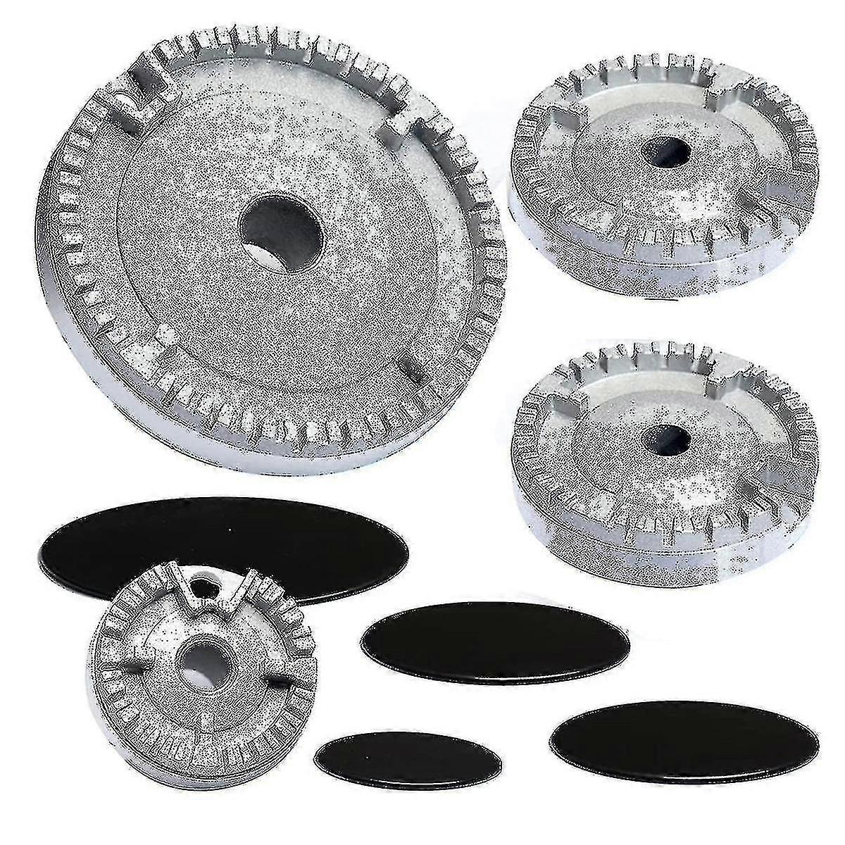 Herddeckel-set, Verbesserte Herdabdeckung, Backofen-gasherdbrenner-kronendeckel, Gasbrennerdeckel, Passend Für Die Meisten Gassysteme
