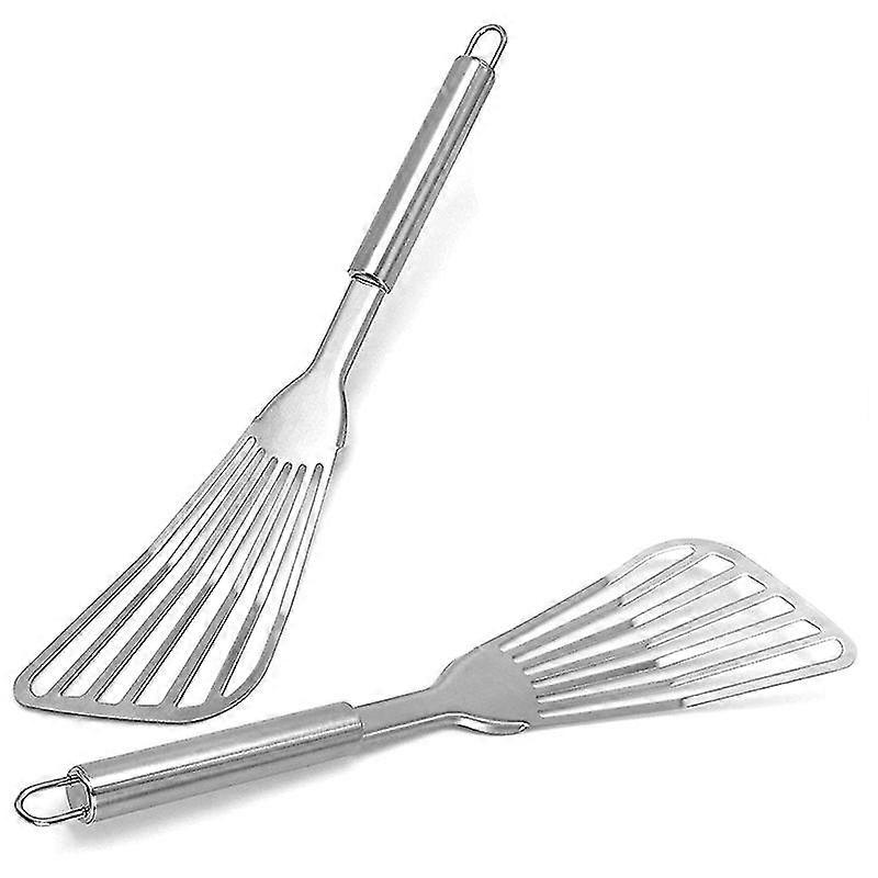 Fischspatel, 2 Stück, 31,8 Cm, Edelstahl, Küchen-keksspatel Mit Gebürstetem Edelstahl