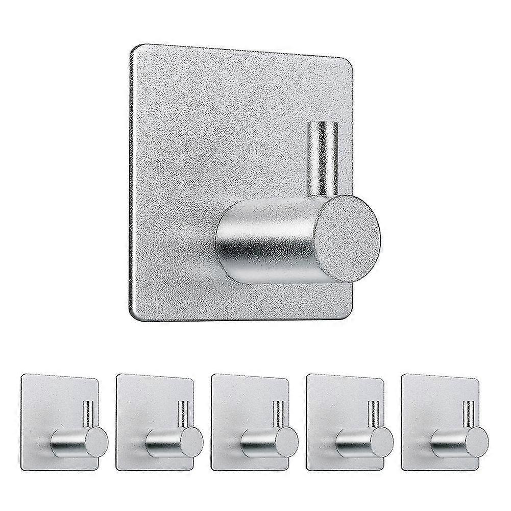 6 Stück Robuste Klebehaken, Wasserdichte Edelstahl-wandhaken Für Badezimmer, Küche, Wohnzimmer