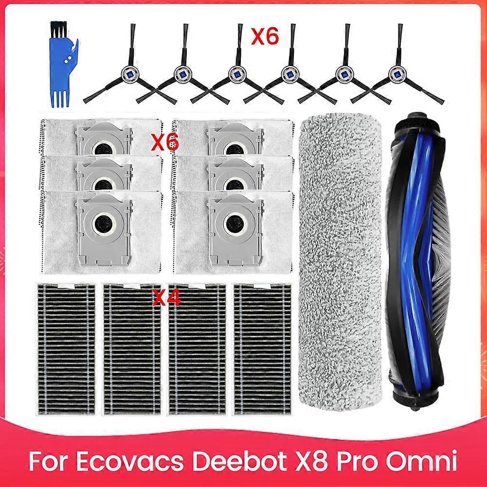 Für Ecovacs Deebot X8 Pro Omni Staubsauger Hauptseitenbürste Hepa-filter Staubbeutel Ersatzzubehör Kit