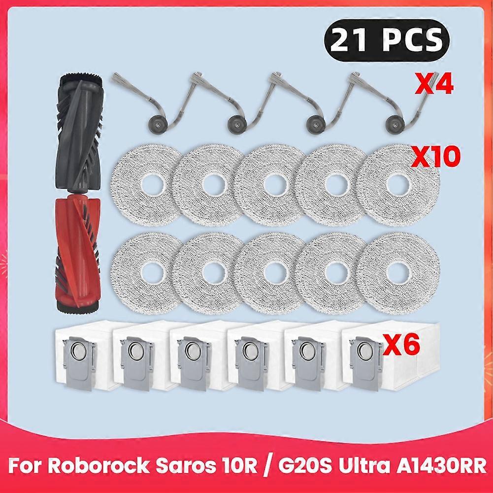 Ersatzteile Für Roborock Saros 10r / G20s Ultra A1430rr Roboterstaubsauger: Hauptbürste, Reinigungstuch, Staubbeutel Und Zubehör.