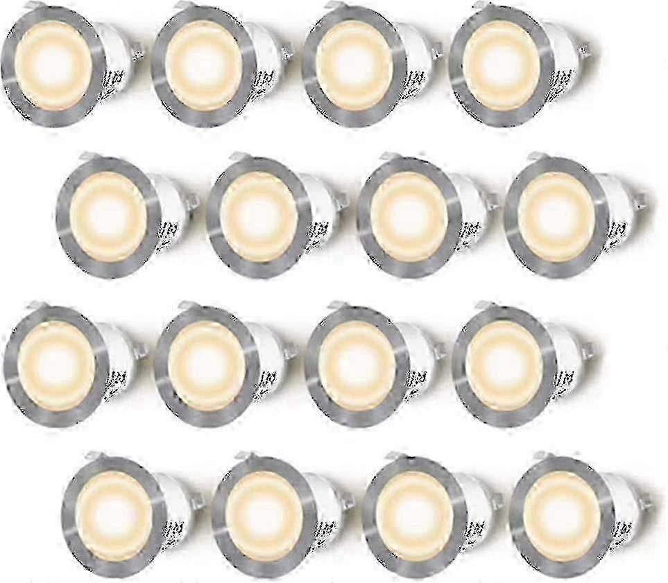 Ip67 Wasserdichtes Outdoor-einbaustrahler-set Für Holzdeck, 16er-pack Led-strahler