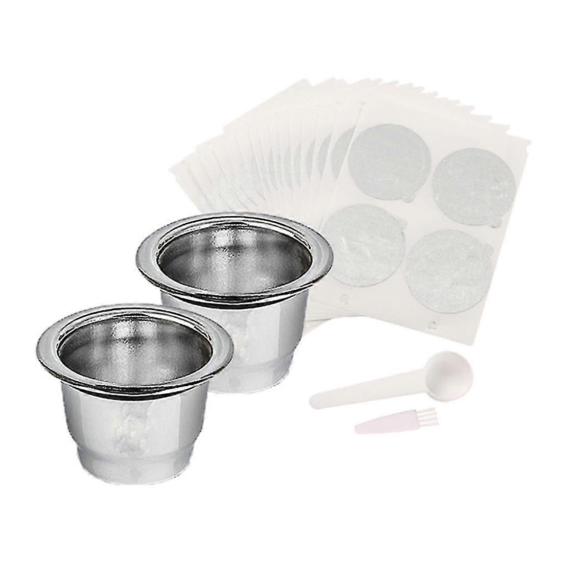 Für Icafilas Nachfüll-kaffeekapseln, Nachfüllbare Blätter, Nespress-kaffeekapseln, Wiederverwendbarer Kaffeefilter