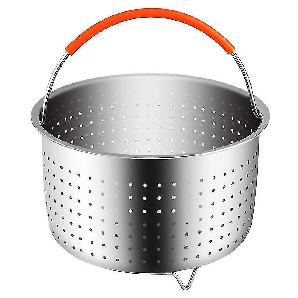 Dampfgarkorb Aus Edelstahl, Schnellkochtopf Mit Silikonbeschichtetem Griff, Robuster Dampfgarkorb