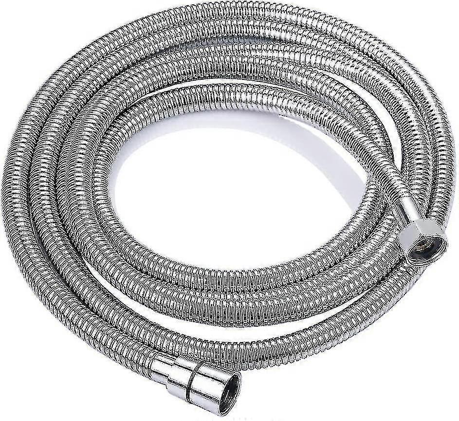 2,5 M Langer Verchromter Duschschlauch Mit Duschsystem Und Edelstahl-brauseschlauch