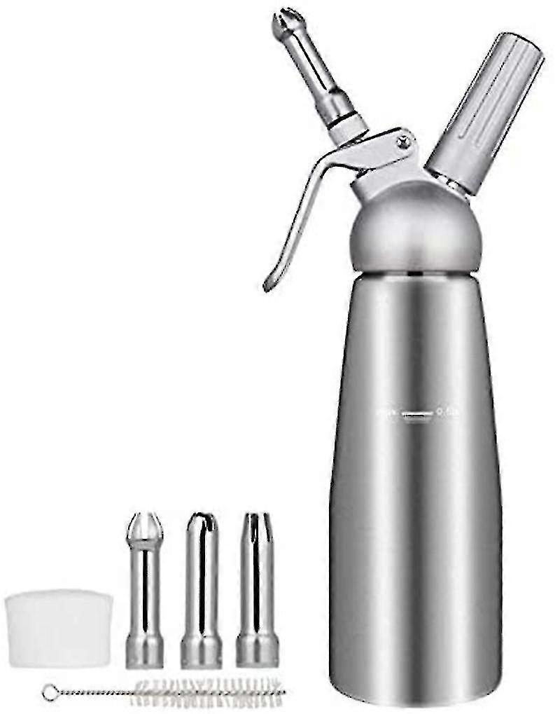 500-ml-sahnespender Aus Edelstahl, Sahnekännchen, Schlagsahne Mit Aluminiumgehäuse