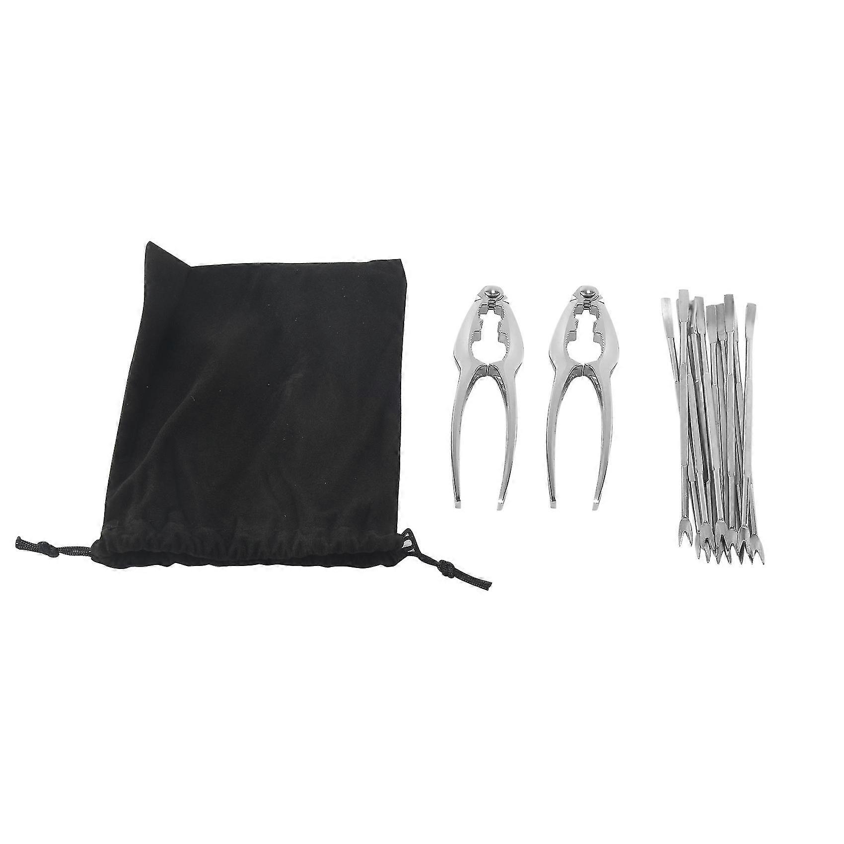 Meeresfrüchte-werkzeugset, Krabbenbeinknacker Und Gabeln Aus Edelstahl, Nussknacker-set, Muschelschäler 12-teilig