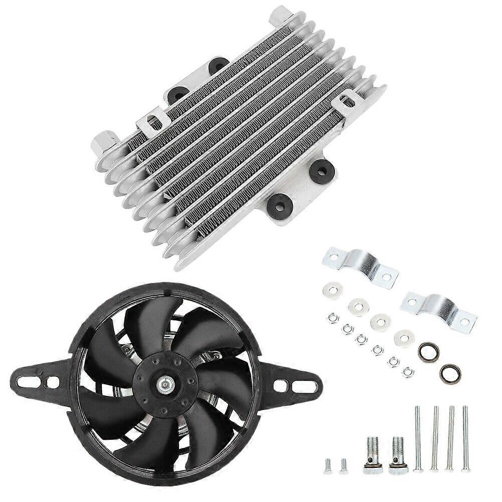 Motorrad-motorölkühler, Kühler, Aluminium-lüfter Und Kühler, 125 Ml, Universell Für Off-road-motorräder.
