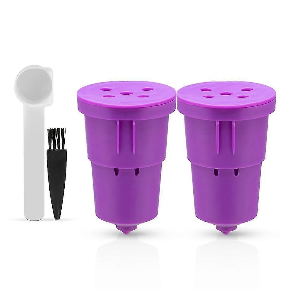 Kaffeefilter, Lebensmittelechter Pp-k-becher Für Nachfüllbaren Filter Für B45-kaffeemaschine, Violett, 2 Stück