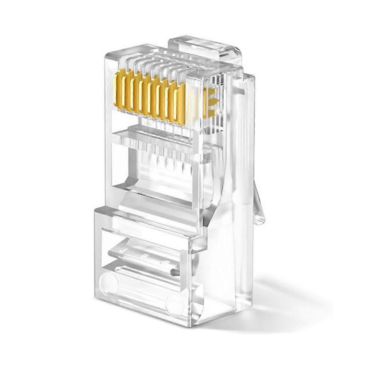 Rj45-netzwerkkabel, Modularer Stecker, Ungeschirmter Ethernet-kabelstecker, 8-poliger Modularer Utp-kristallsockel