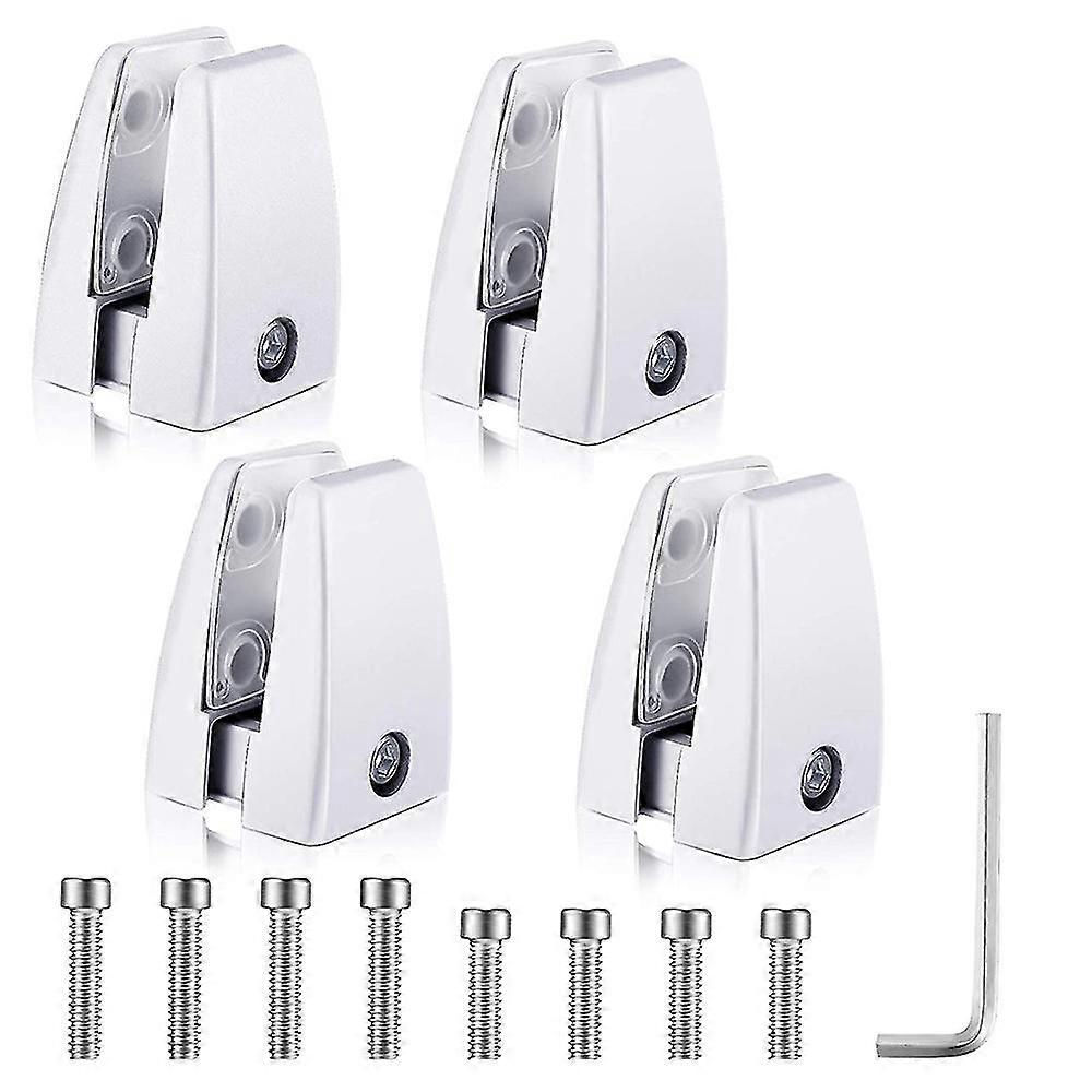 4 Stück Nieshalter-stützständer, Aluminiumlegierung, Niesschutzklemme, Büro-schreibtisch-trennwand-unterstützung