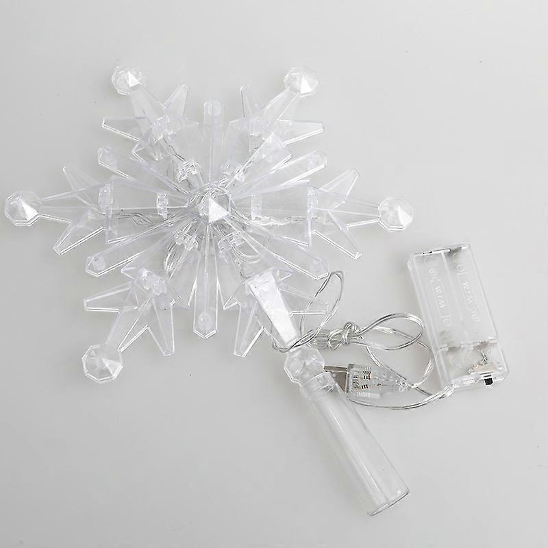 Weihnachtsbaumschmuck, Beleuchteter Schneeflockenschmuck, Weihnachtsbaumschmuck