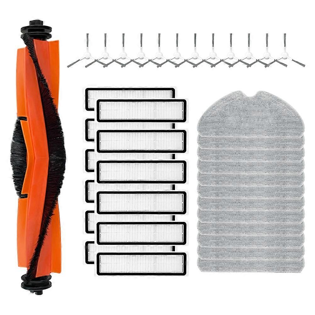 Kompatibles Zubehör Für Dreame F9 Pro / D9 Max Mopp: Weiße Hauptrolle, Seitenbürste, Hepa-filter, 37 Stück.