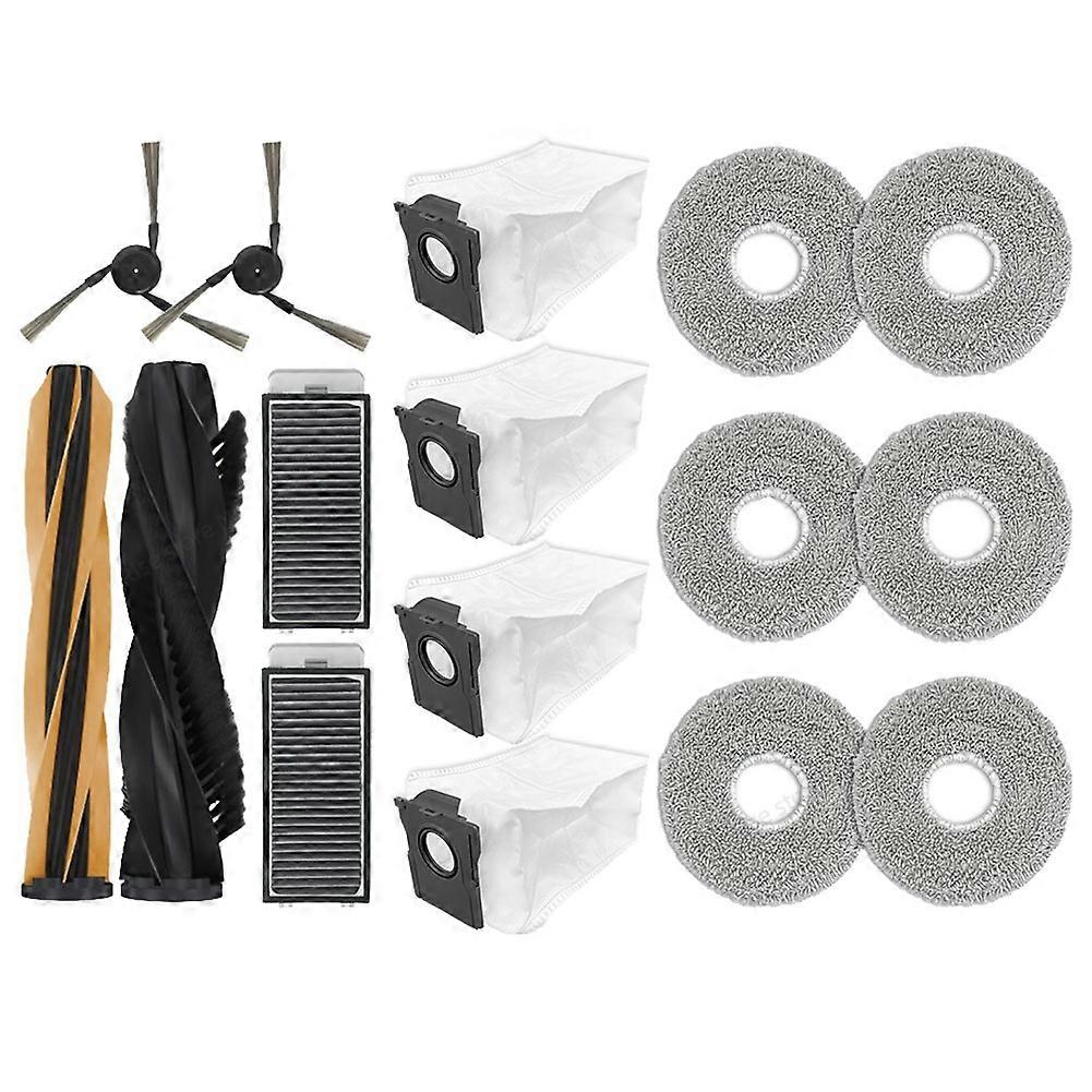 Ersatzteile Für Den Dreame X50s/l50/l40s Pro Ultra Roboterstaubsauger: Hauptbürste, Wischtuch, Staubbeutel Und Filter.